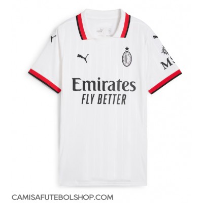 Camisa de time de futebol AC Milan Christian Pulisic #11 Replicas 2º Equipamento Feminina 2024-25 Manga Curta Camisa de time de futebol AC Milan Christian Pulisic #11 Replicas 2º Equipamento Feminina 2024-25 Manga Curta